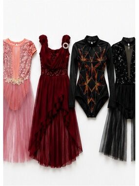 4 Lyrical/Contemporary Performance Dance Costume Bundle AXS/CL
